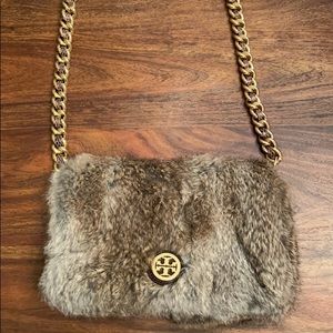 Tory Burch Rabbit Fur Crossbody